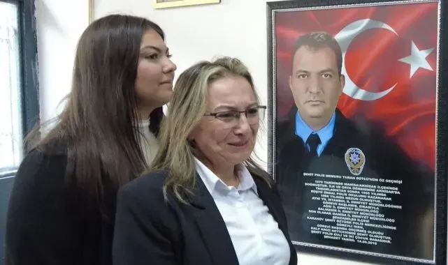 Şehit polisin adı kızının okuduğu ilkokula verildi