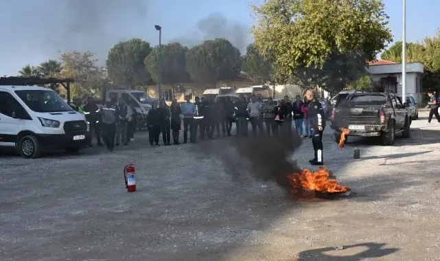 Germencik Belediyesi personeline yangın eğitimi