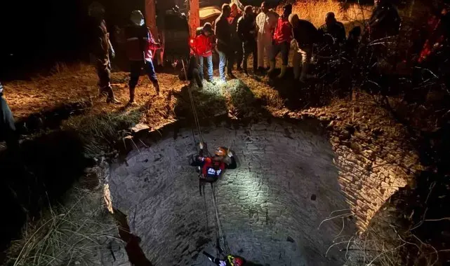 Diyarbakır'da kuyuya düşen yaban domuzu böyle kurtarıldı