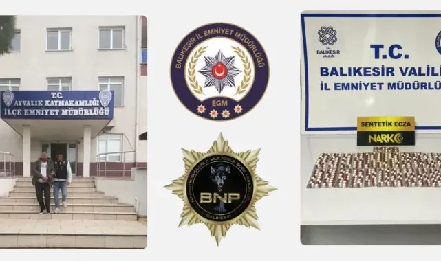 Ayvalık'ta narkotik operasyonu 2 tutuklama