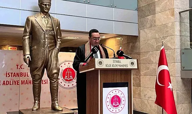 İstanbul Bölge Adliye Mahkemesi Başkanı Hazar Turan Alim: "2026-2027 adli yılı itibarıyla hukuk dairesi sayımız 71'e, ceza dairesi sayımız 42'ye yükselmiştir