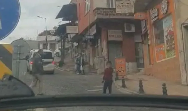 Milas'ta çocukların tehlikeli oyunu