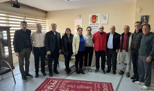 Atletizmin duayenleri gazetecileri ziyaret etti