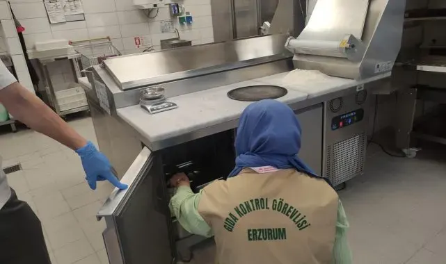 Erzurum'da gıda satışı yapan işyerleri denetlendi