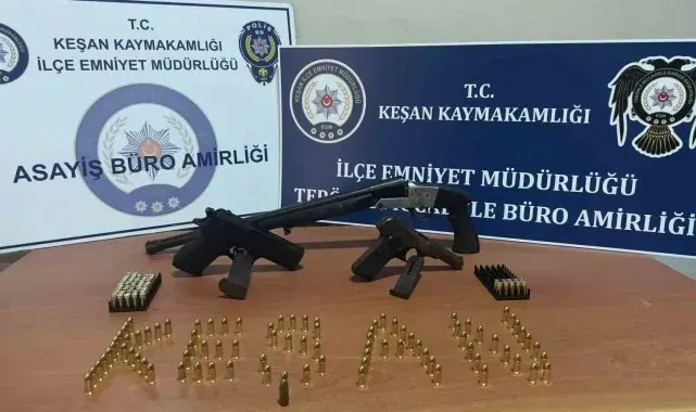 Keşan'da hakkında hapis cezası bulunan şüpheli saklandığı çiftlikte yakalandı