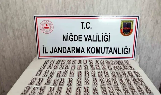 Niğde'de bin 118 adet uyuşturucu hap ele geçirildi