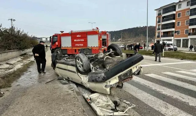 Kastamonu'da Fiat-Tofaş araç takla attı: 2 yaralı