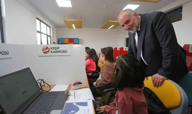 Canik'te öğrenciler ara tatilde bilim, teknoloji ve sporla buluşuyor