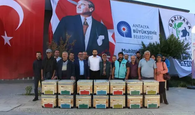 Büyükşehir'den Gazipaşalı arıcılara kovan desteği
