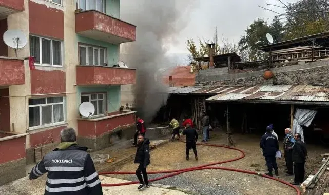 Isparta'da odunlukta çıkan yangın söndürüldü