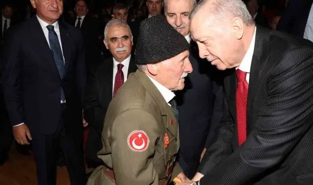 Kore Gazisi Uzun, Cumhurbaşkanı Erdoğan ile bir araya geldi