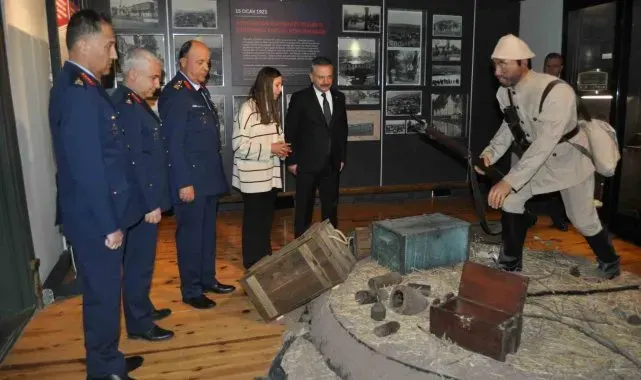 Vali Aksoy, Kurtuluş Savaşı'nda Atatürk'ün kaldığı konağı ziyaret etti