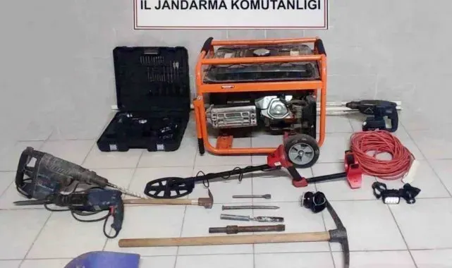 Kaçak kazıya suçüstü