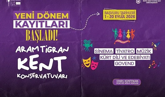 Aram Tigran Kent Konservatuvarında yeni dönem: Başvurular 20 Eylüle kadar sürecek