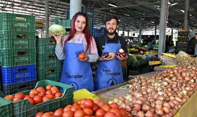 Muratpaşa pazarlarında tek tip önlük uygulaması başlatıldı