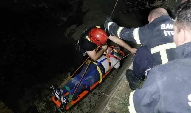 Samsun'da dereye uçan otomobilde can pazarı: 1 ölü, 1 yaralı