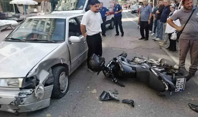 Kask, 17 yaşındaki motosikletliyi ölümden kurtardı