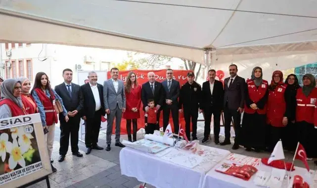 Vali Coşkun ve Başkan Çavuşoğlu kan bağışının önemine dikkat çekti