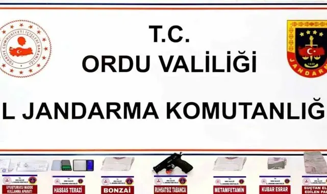 Ordu'da jandarmadan uyuşturucu operasyonu: 7 tutuklama