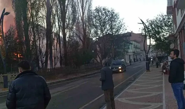Giresun'da 2. el eşya deposunda yangın