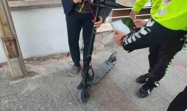 Keşan'da elektrikli scooterdan düşen 15 yaşındaki çocuk yaralandı