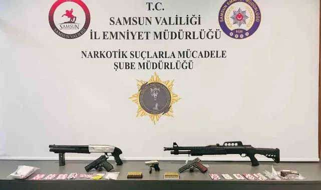 Samsun'da eş zamanlı uyuşturucu operasyonu: 17 gözaltı