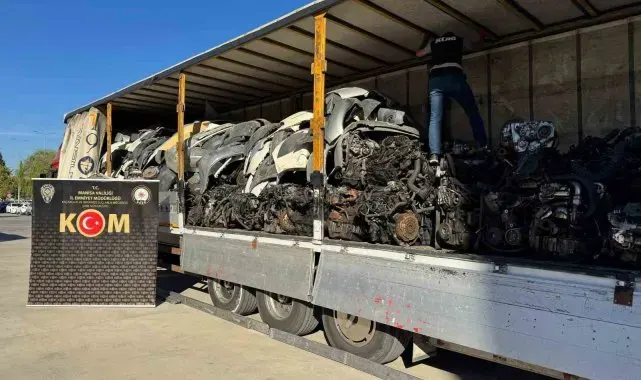 Manisa'da kaçakçılığa geçit yok; 152 adet motor ve şanzıman ele geçirildi
