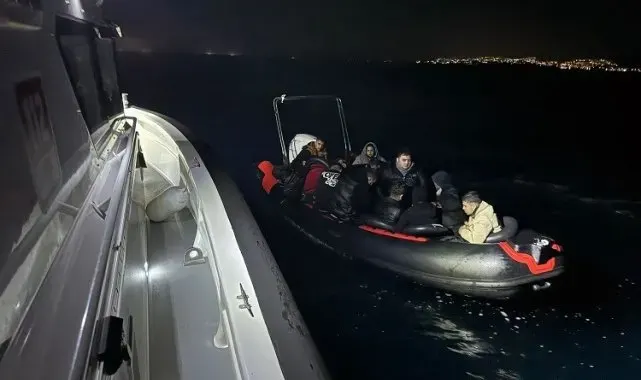 Aydın'da 15 düzensiz göçmen kurtarıldı