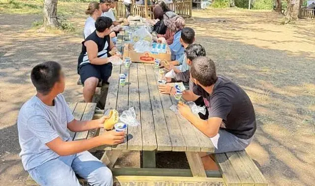 Bilecik'te çocuklar doğayla iç içe keyifli bir gün geçirdi