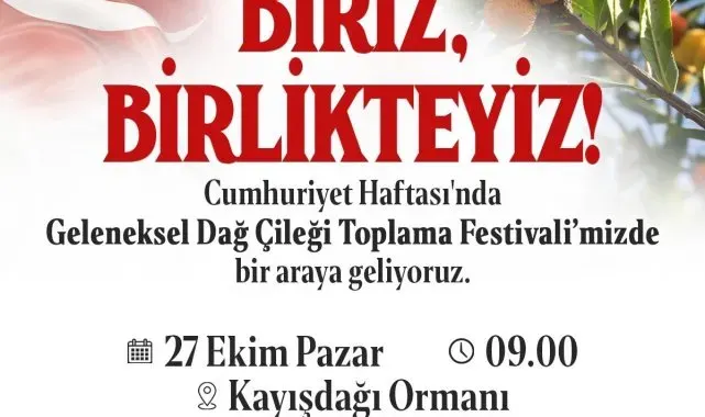 Ataşehir'de 'Dağ Çileği Toplama' festivali