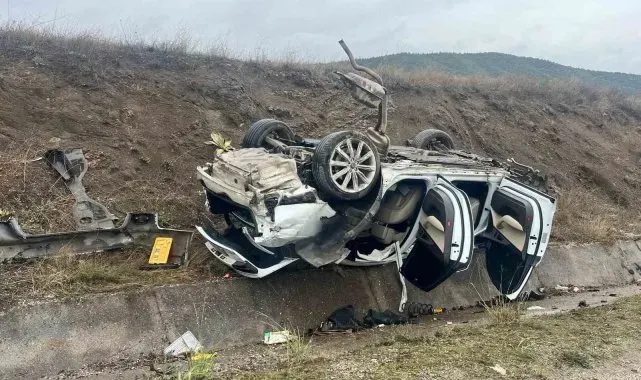 Takla atan milyonluk Audi hurda yığınına döndü