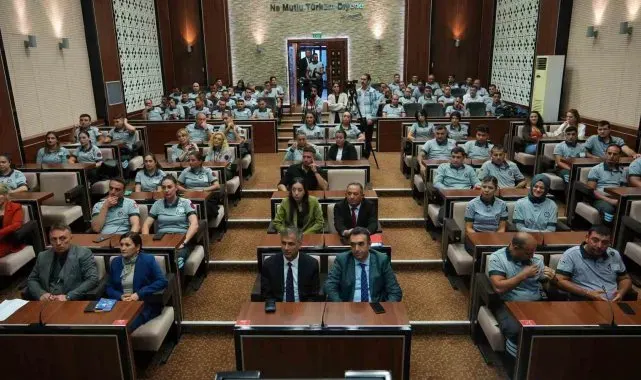 Keçiören Belediyesinin güvenlik personeline Afet Farkındalık ve Yangın Eğitimi